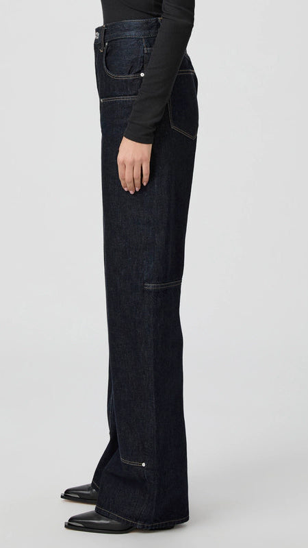 Paige Denim Arellia 32" Workwear Barrel Leg Pant in Selma