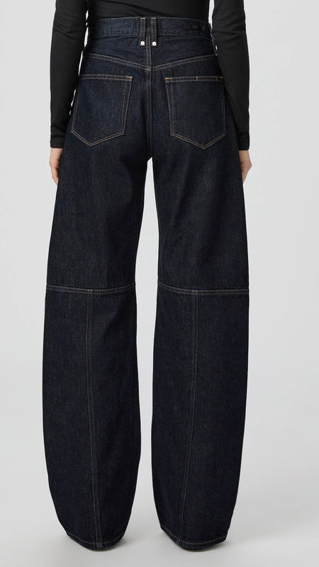 Paige Denim Arellia 32" Workwear Barrel Leg Pant in Selma