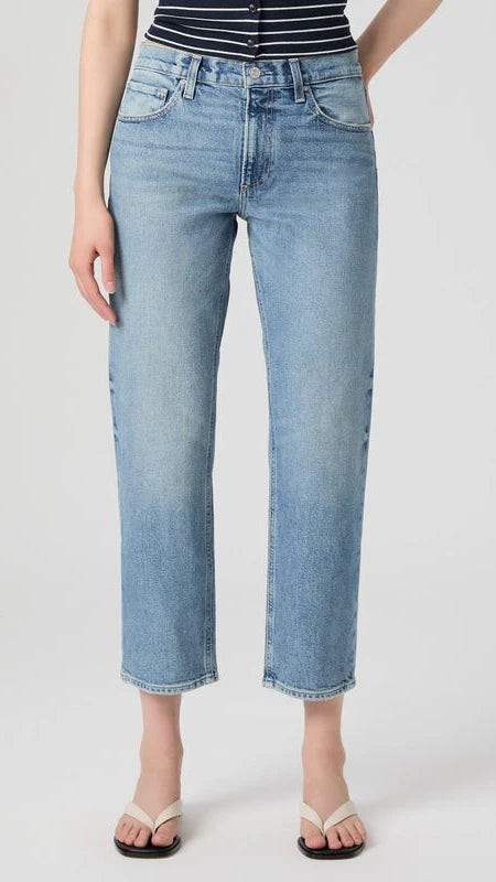 Paige Denim Mid Rise Morgan Ankle in Costar