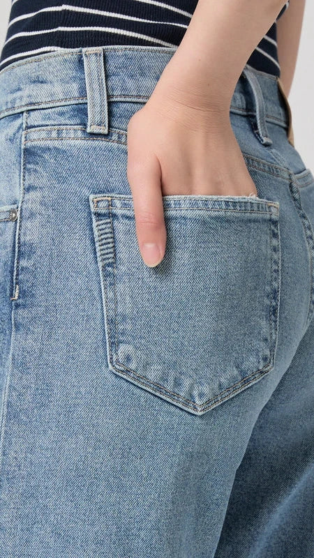Paige Denim Mid Rise Morgan Ankle in Costar