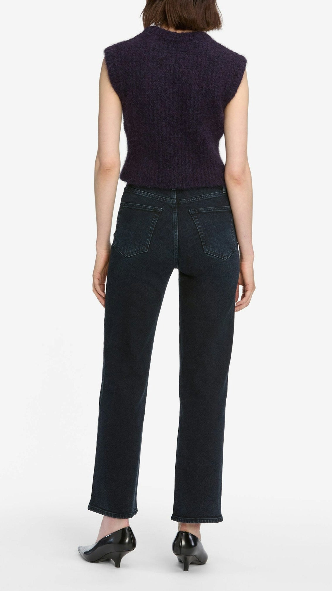 Frame The Plush Vest in Royal Purple