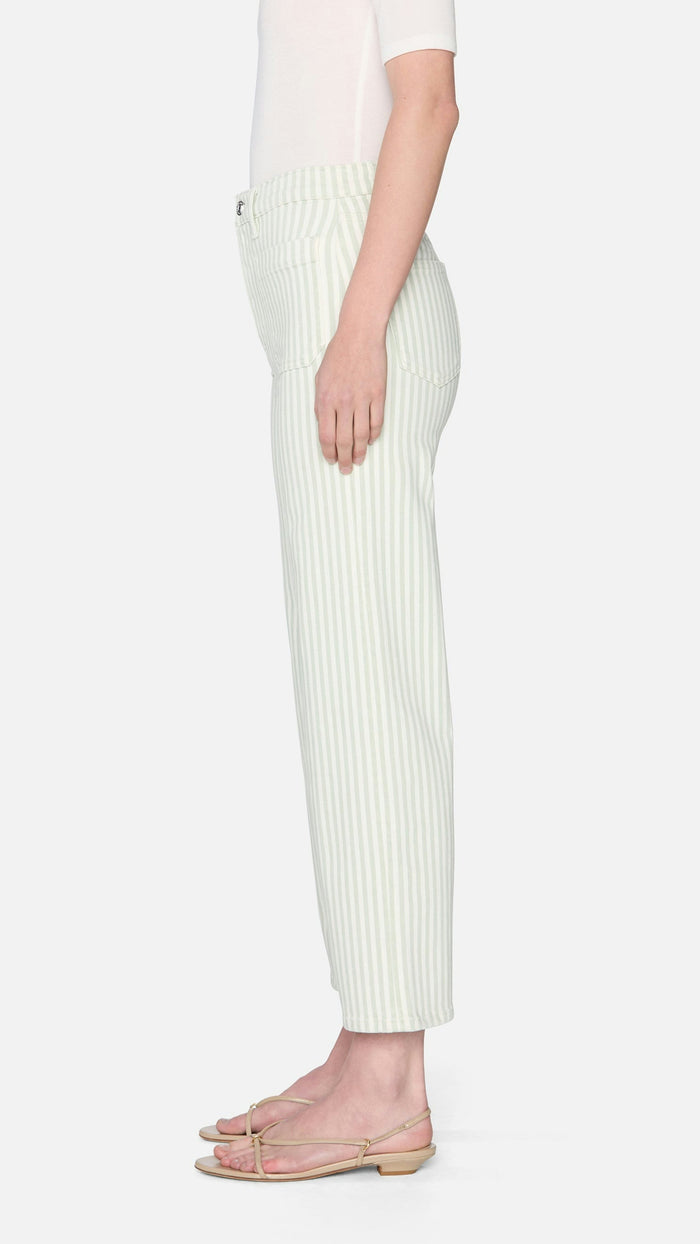 Frame The Anchor High Rise in Seamist Stripe