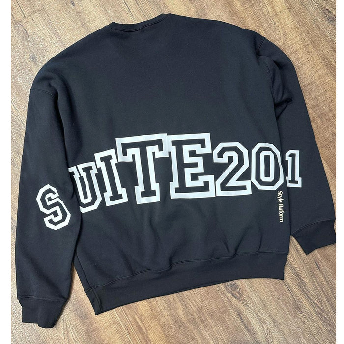 201 Block Letter Sweatshirt in Black