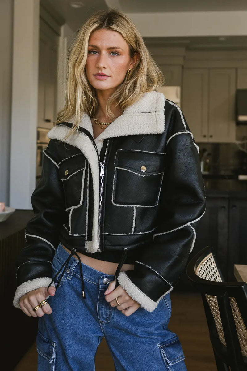 Blank NYC Flying Squad Jacket in Black