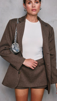 Line and Dot Belmont Blazer in Brown