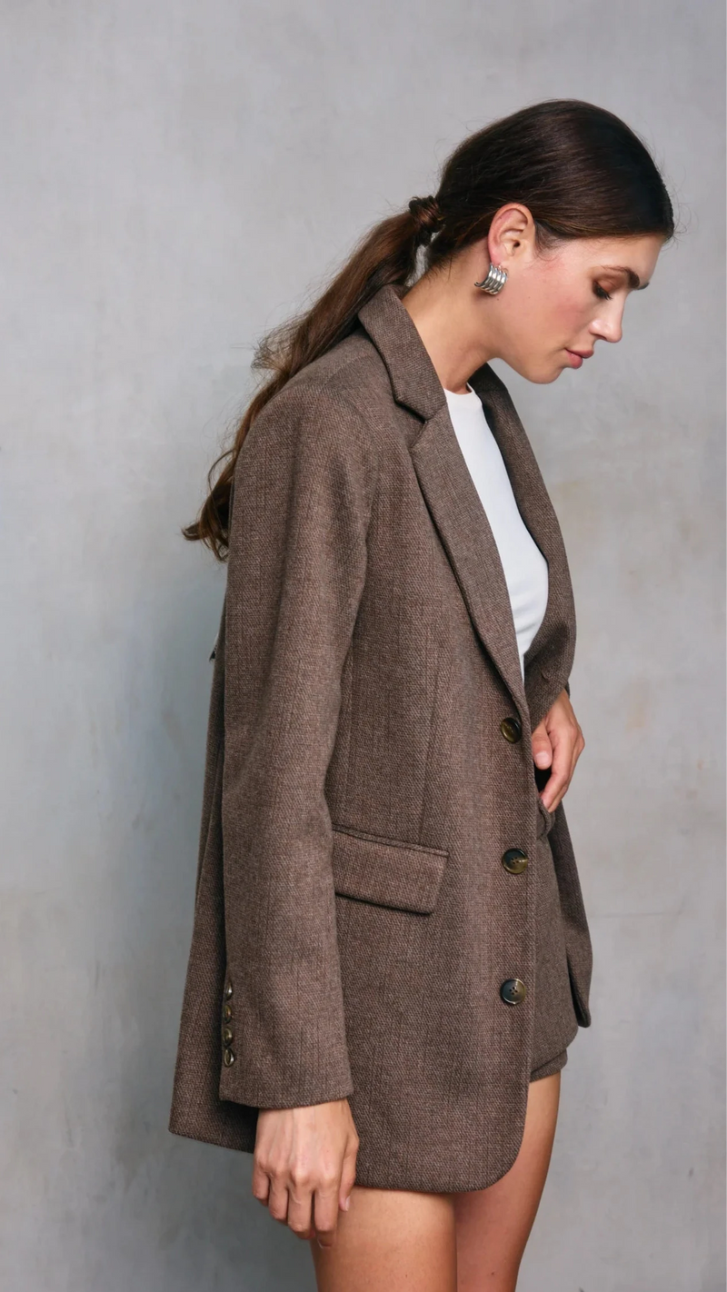 Line and Dot Belmont Blazer in Brown