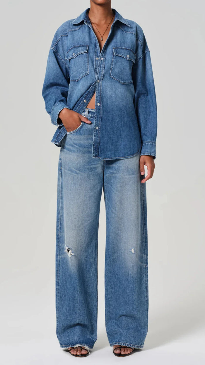 Citizens of Humanity Ayla High Rise Baggy in Solano