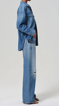 Citizens of Humanity Ayla High Rise Baggy in Solano