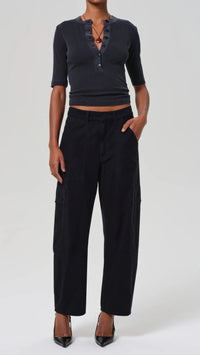 Citizens of Humanity Marcelle Low Slung Trouser in True Navy