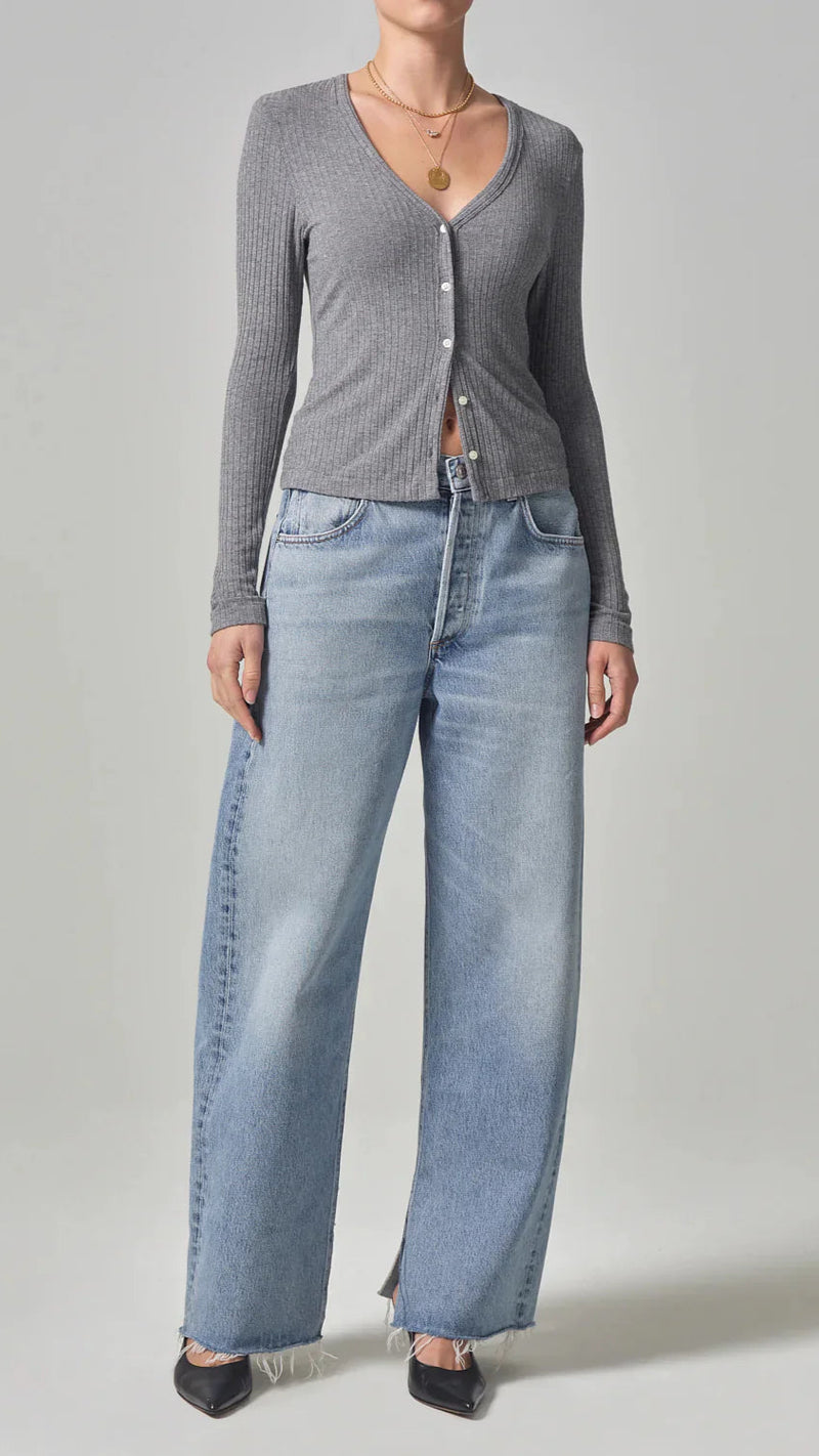 Citizens of Humanity Ayla High Rise Split Hem Jean in Mojave