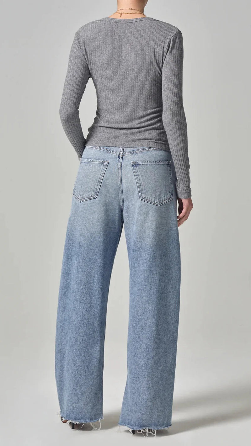 Citizens of Humanity Ayla High Rise Split Hem Jean in Mojave
