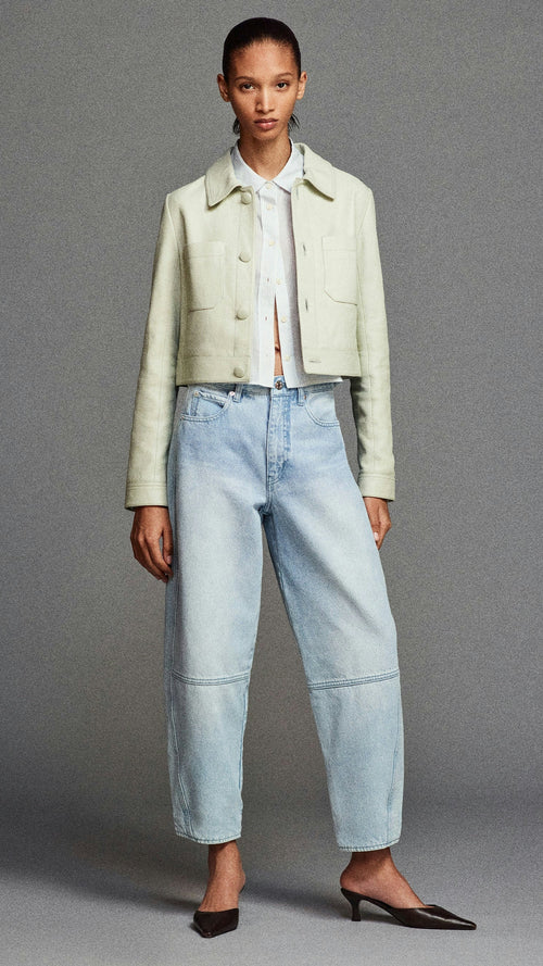 Frame Denim The Twisted Barrel in Never