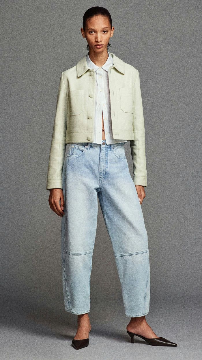 Frame Denim The Twisted Barrel in Never