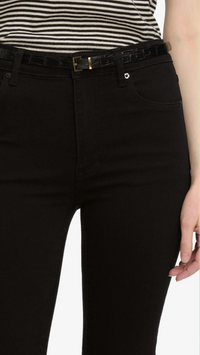 Frame Reboot Cropped Denim in Black