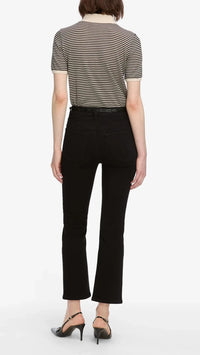 Frame Reboot Cropped Denim in Black