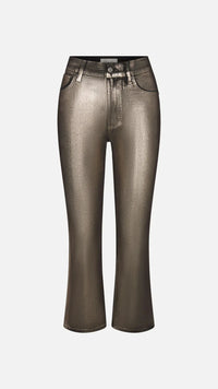 Frame Reboot Coated Denim in Champagne