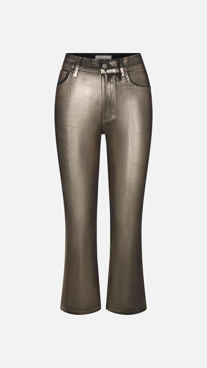 Frame Reboot Coated Denim in Champagne