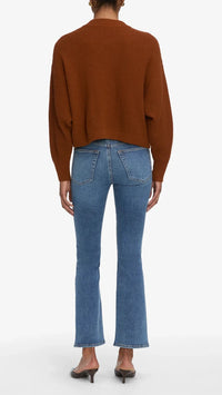 Frame The Femme Cardigan in Rust