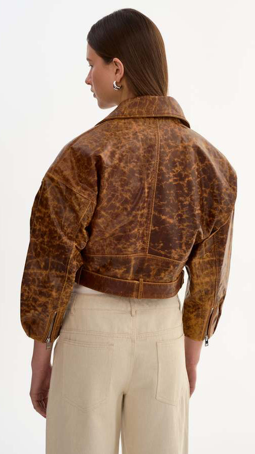 バイク llic Jacquard Print Logo BikerJacket
