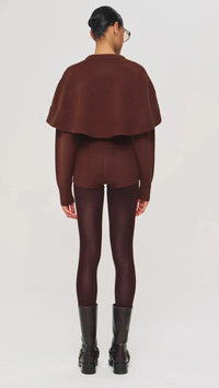 Ronny Kobo Evian Knit Sweater in Brown