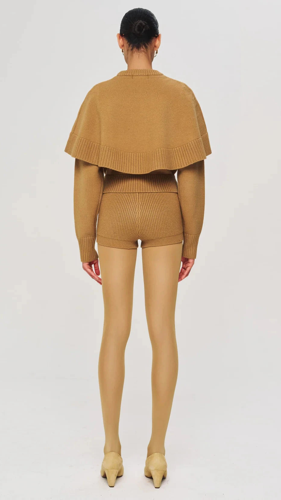 Ronny Kobo Evian Knit Sweater in Camel