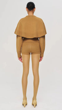 Ronny Kobo Evian Knit Sweater in Camel