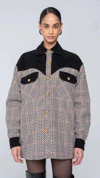Ronny Kobo Rachael Jacket in Black/White Multi