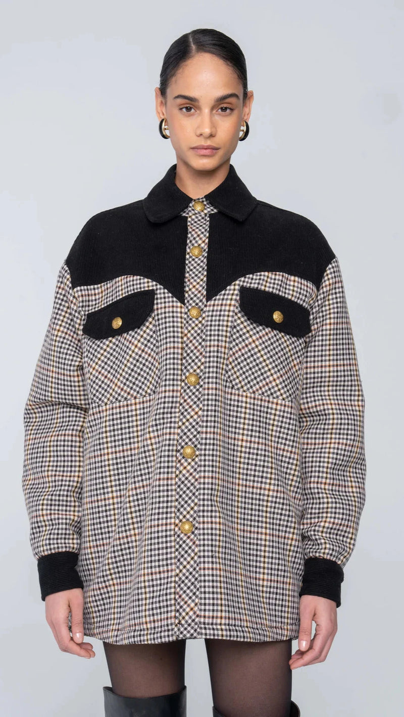 Ronny Kobo Rachael Jacket in Black/White Multi