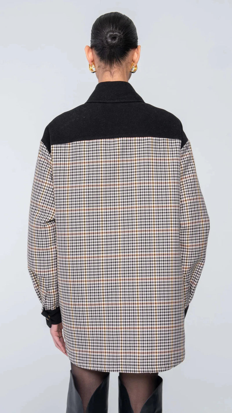 Ronny Kobo Rachael Jacket in Black/White Multi