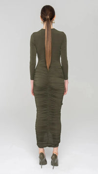Ronny Kobo Sidonie Dress in Grape Leaf