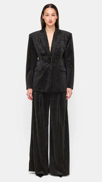 Ronny Kobo Dayna Velvet Crystal Pant in Black