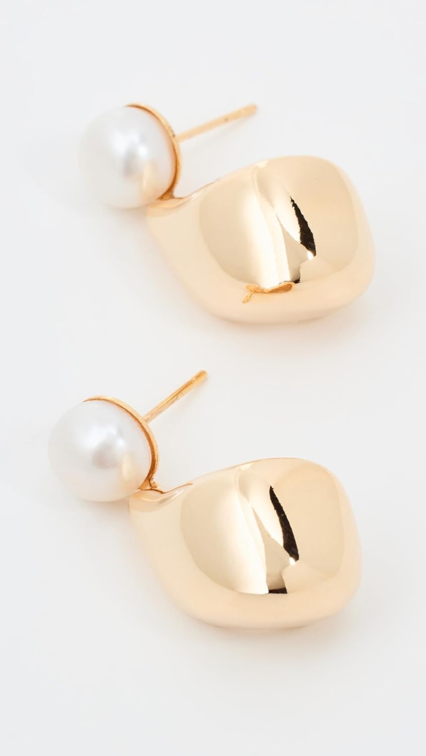Shashi Jewelry Odyssey Pearl Drop Earring in Gold