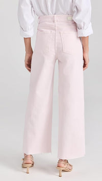 DL1961 Denim Hepburn High Rise Wide Leg in Rosewater