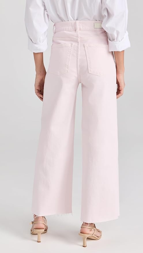 DL1961 Denim Hepburn High Rise Wide Leg in Rosewater