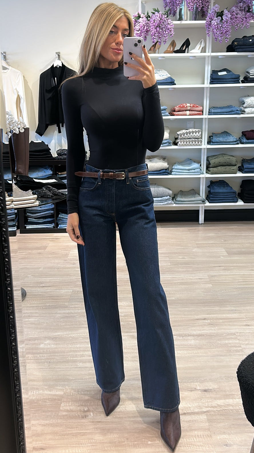 AGOLDE Arc High Rise Relaxed Wide Leg 32" in Rinse