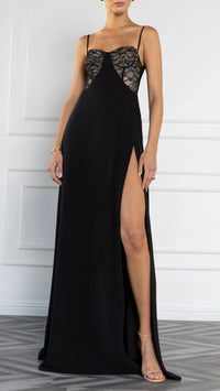 Black Halo Coressa Gown in Black