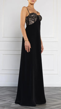 Black Halo Coressa Gown in Black