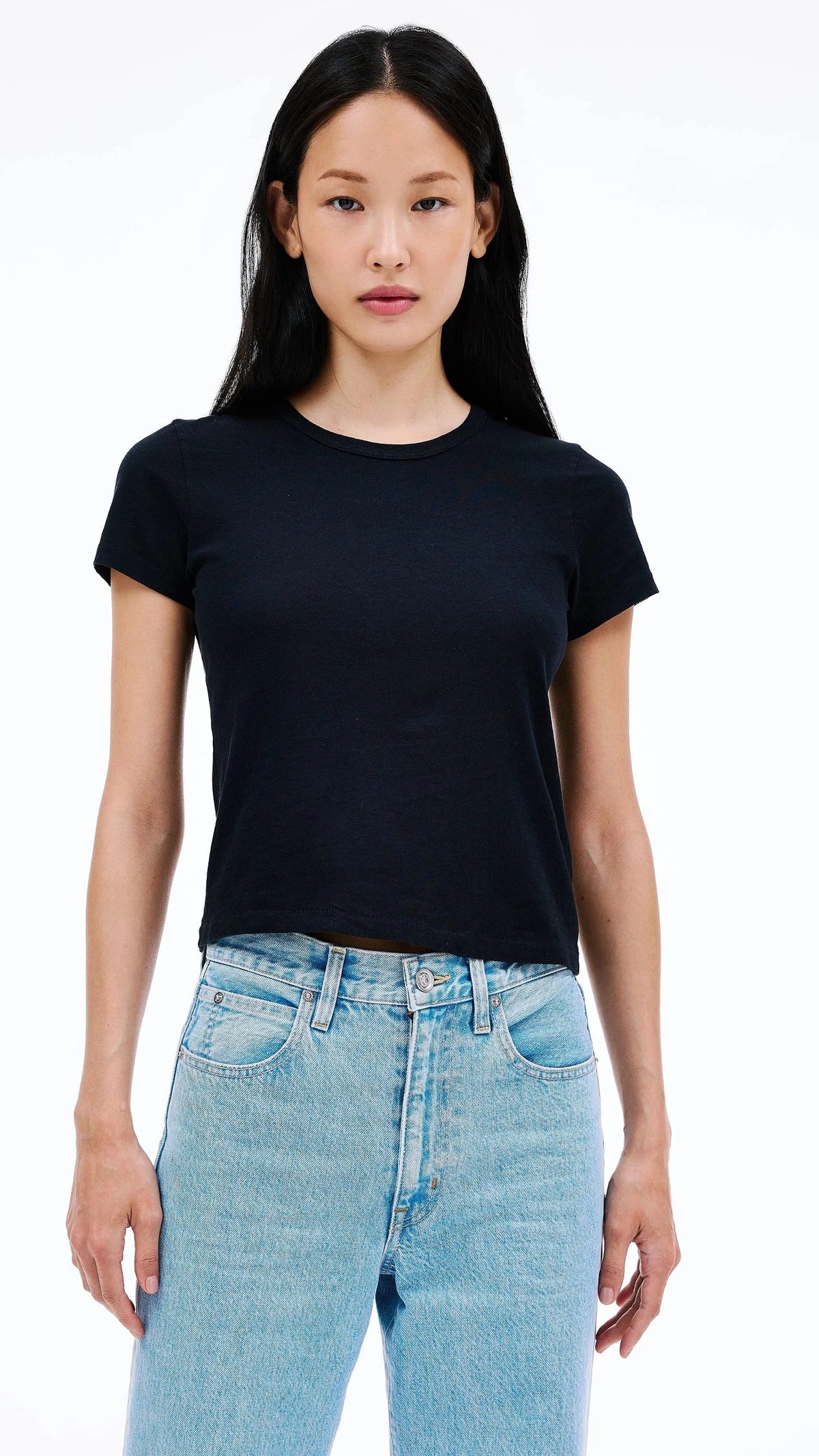 SLVRLAKE Baby Tee in Raven