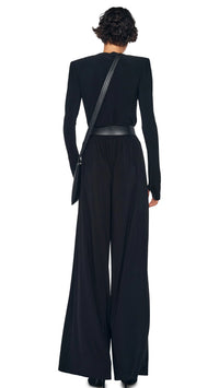 Norma Kamali Mens Pleat Pant in Black