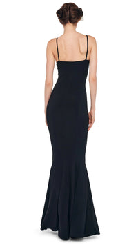 Norma Kamali Underwire Fishtail Gown in Black