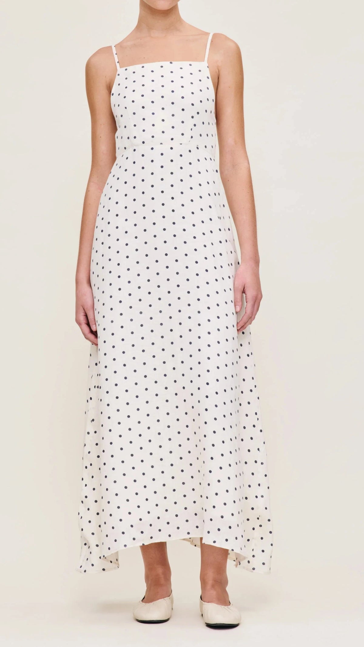 DL1961 Denim Carla Linen Dress in Polka Dot