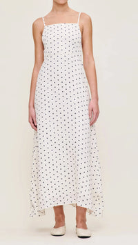DL1961 Denim Carla Linen Dress in Polka Dot