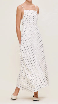 DL1961 Denim Carla Linen Dress in Polka Dot