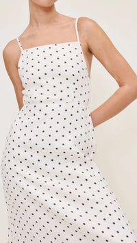 DL1961 Denim Carla Linen Dress in Polka Dot