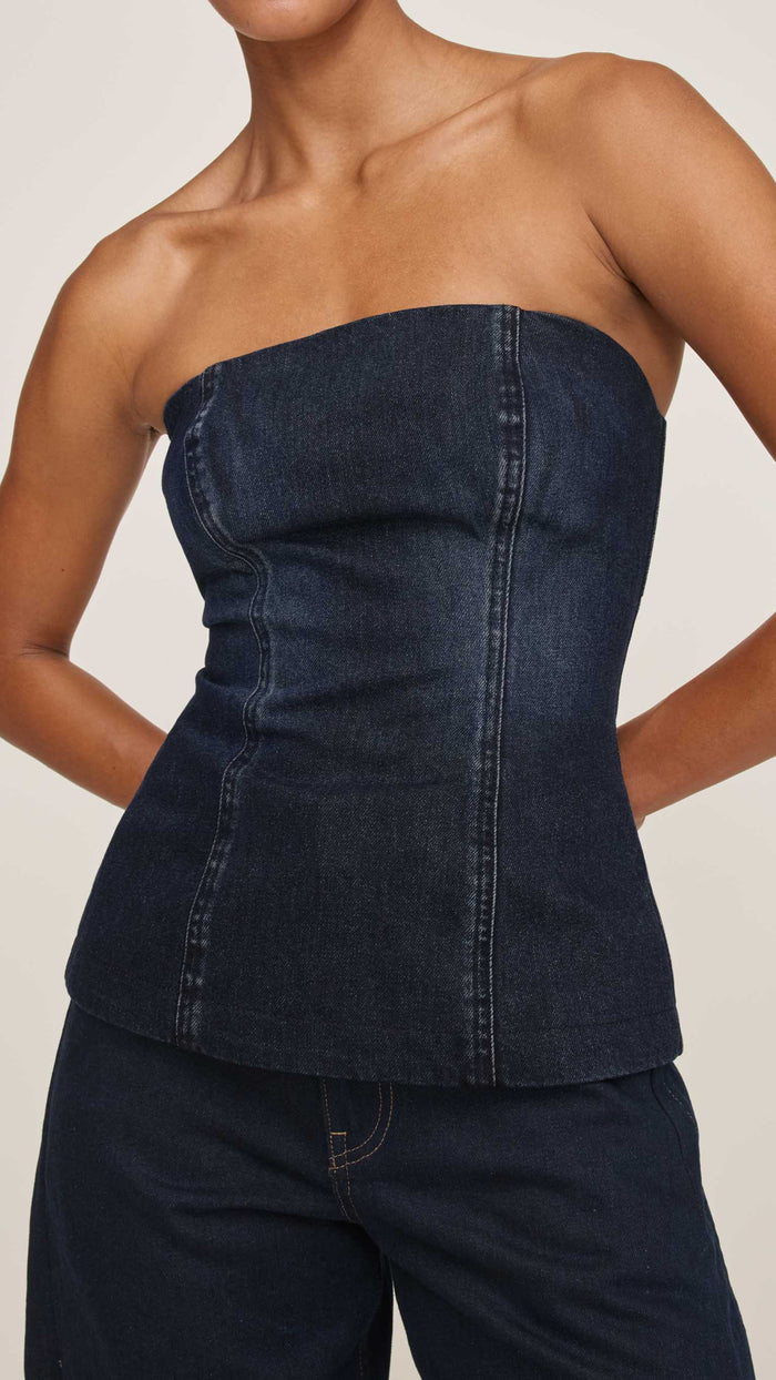 DL1961 Denim Bustier in Ventura