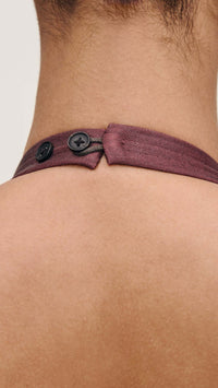 DL1961 Esme Halter Coated Midi Dress in Saffron