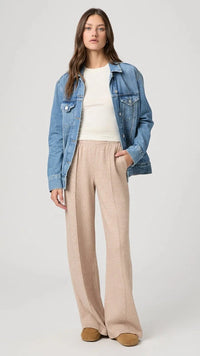 Paige Wynn Shearling Flat in Camel