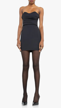 Black Halo Leonora Micro Mini Dress in Black