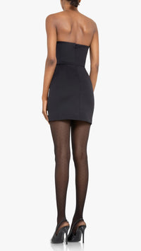 Black Halo Leonora Micro Mini Dress in Black