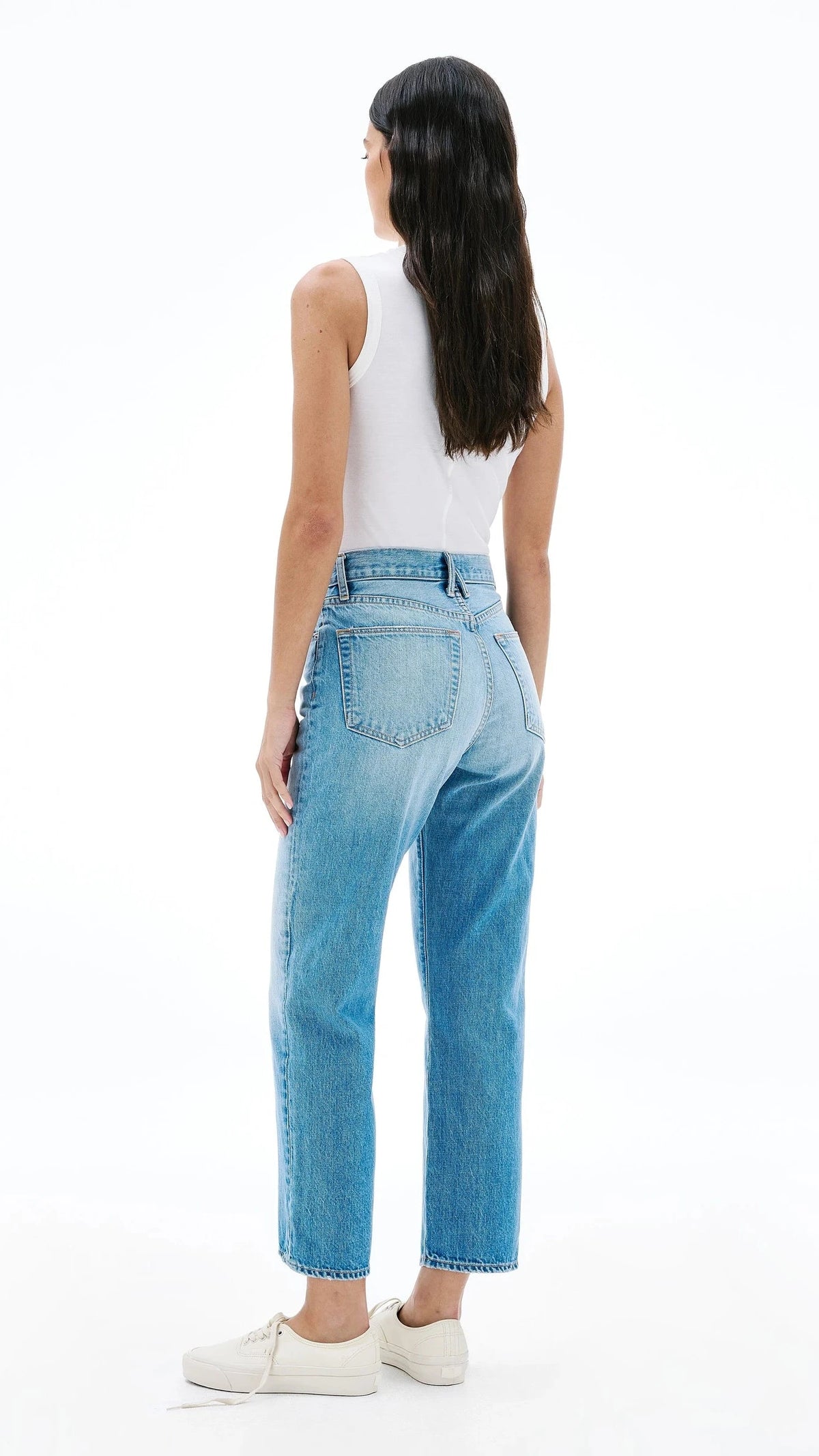 SLVRLAKE London High Rise Crop in Lust for Life